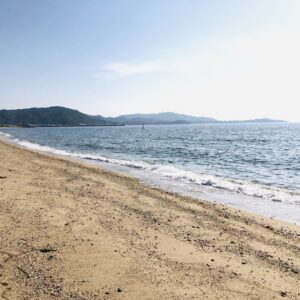 慶野松原海水浴場の砂浜
