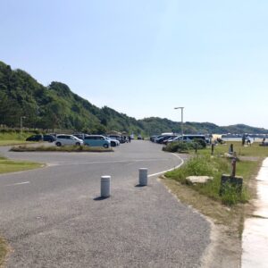 多賀の浜海水浴場の駐車場